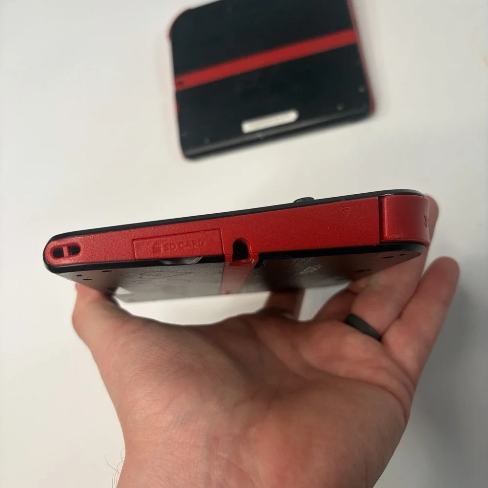 2 Nintendo 2DS Console Black / Red Crimson Slate Model Untested For Parts Set
